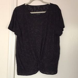 Lucky Brand floral burnout top